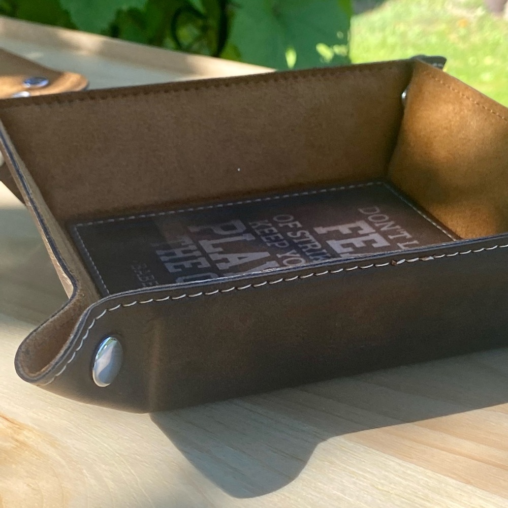 Leather Trinket Tray
